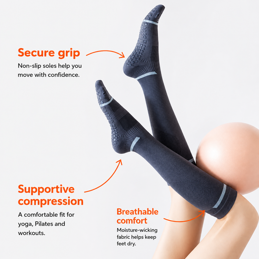 Solevia® Compression Grip Socks