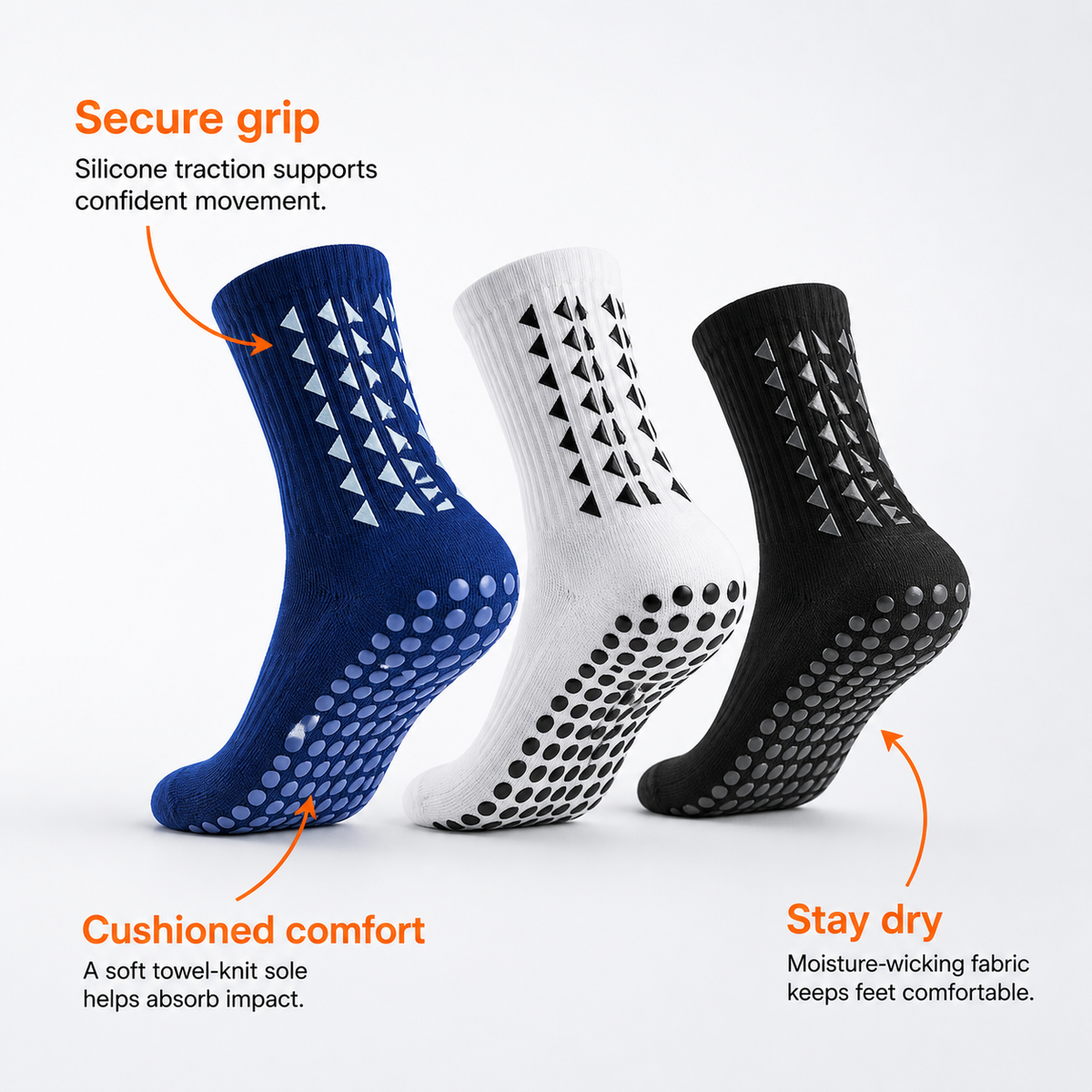 Solevia® Non-Slip Sports Socks