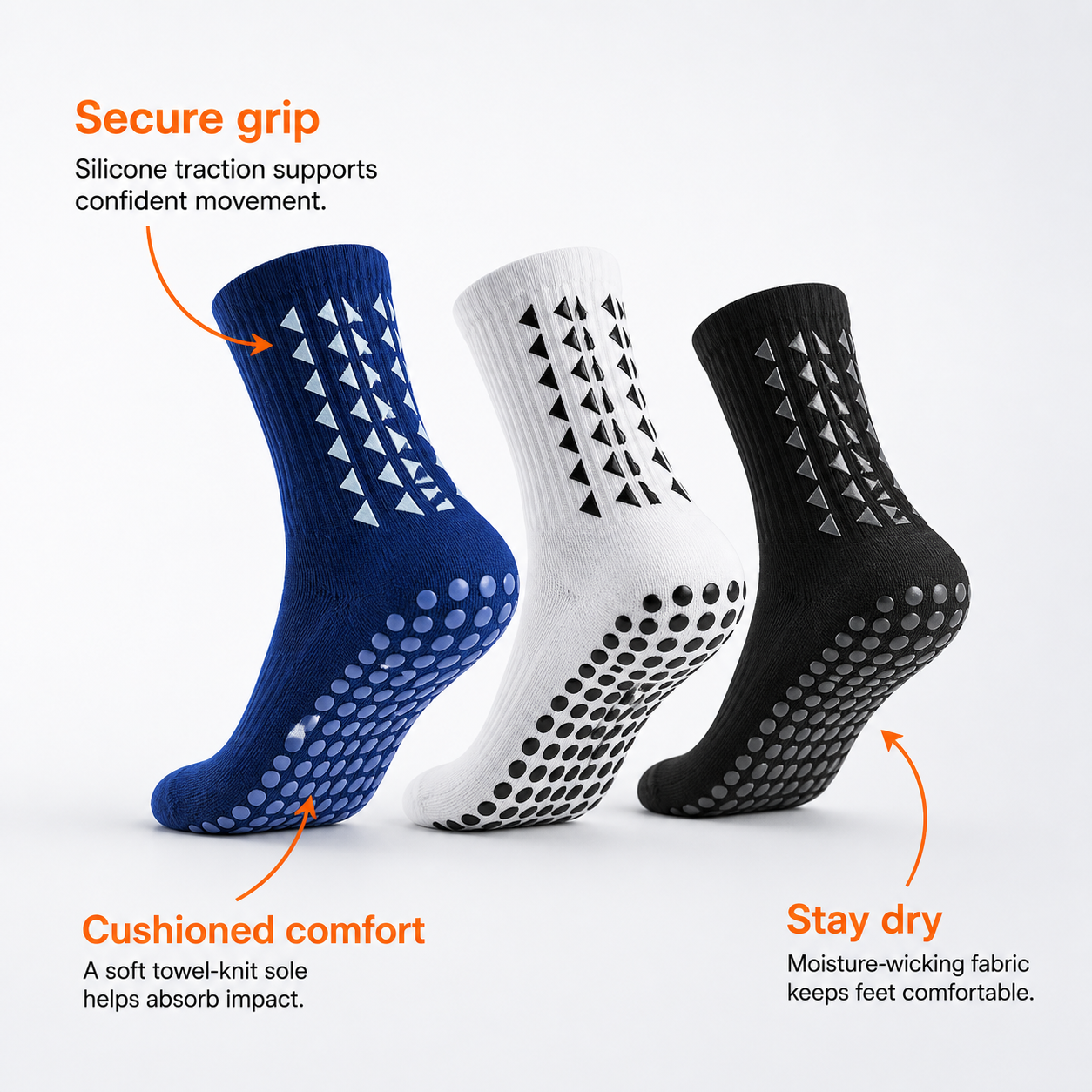 Solevia® Non-Slip Sports Socks
